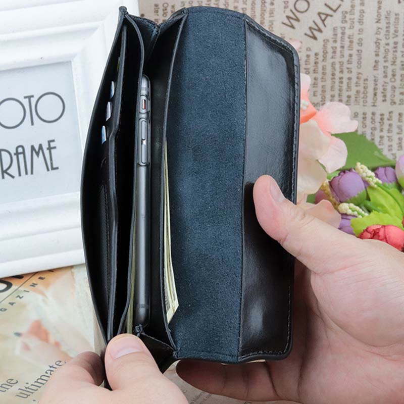 <Shipped within 24 hours> Multi-Function Minimalist Genuine Leather Wallet