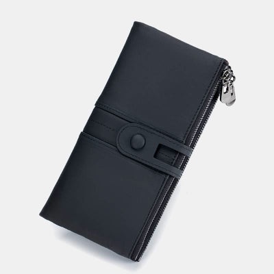 Genuine Leather RFID Long Wallet for Women