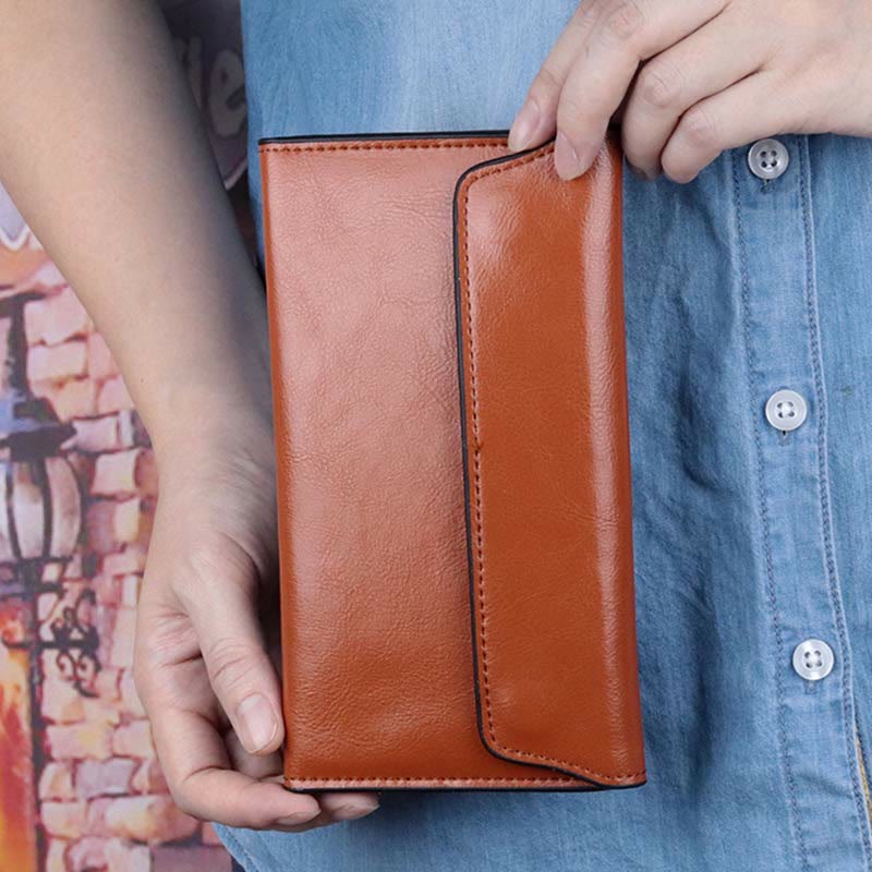 <Shipped within 24 hours> Multi-Function Minimalist Genuine Leather Wallet