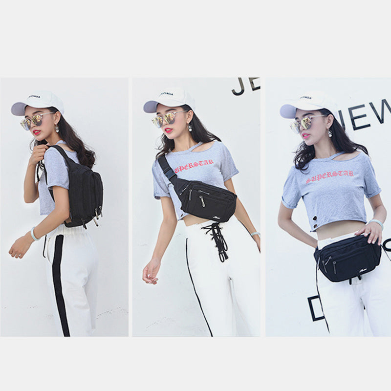 <Shipped within 24 hours> Multi-Pocket Chest Bag Waist Bag Shoulder Bag