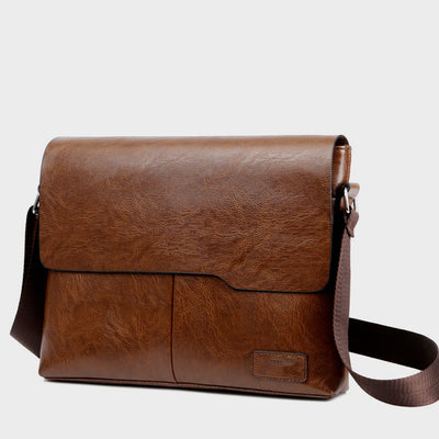 Classical Messenger Bag For Men Business Thin Leisure Crossbody Bag