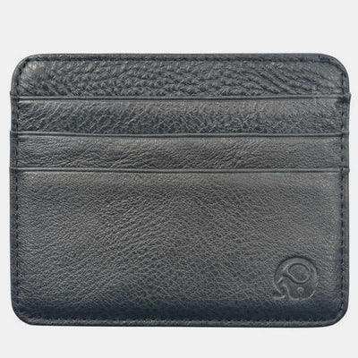 Slim Minimalist Front Pocket Wallet Genuine Leather Card Holder Card Case