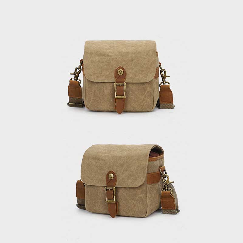 Vintage Waterproof Canvas Shoulder Camera Bag