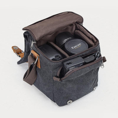 Vintage Waterproof Canvas Shoulder Camera Bag