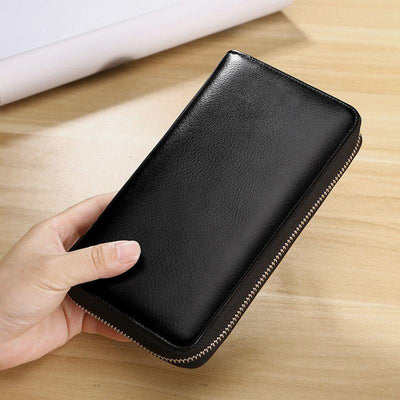 <Shipped within 24 hours> RFID Genuine Leather Card Wallet