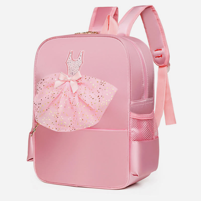 Girls Dance Backpack Ballerina Dress Decor Kids Dance Schoolbag