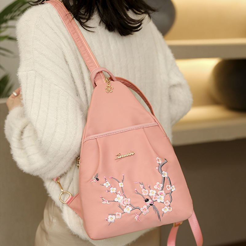 <Shipped within 24 hours> Waterproof Embroidery Backpack Sling Bag