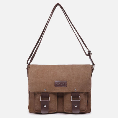 <Shipped within 24 hours> Messenger Bag for Men Large Capacity Casual Canvas Shoulder Bag