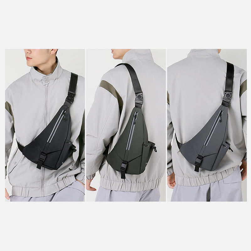 Waterproof Reflective Sling Bag Chest Bag for Men Travel Sport Purses