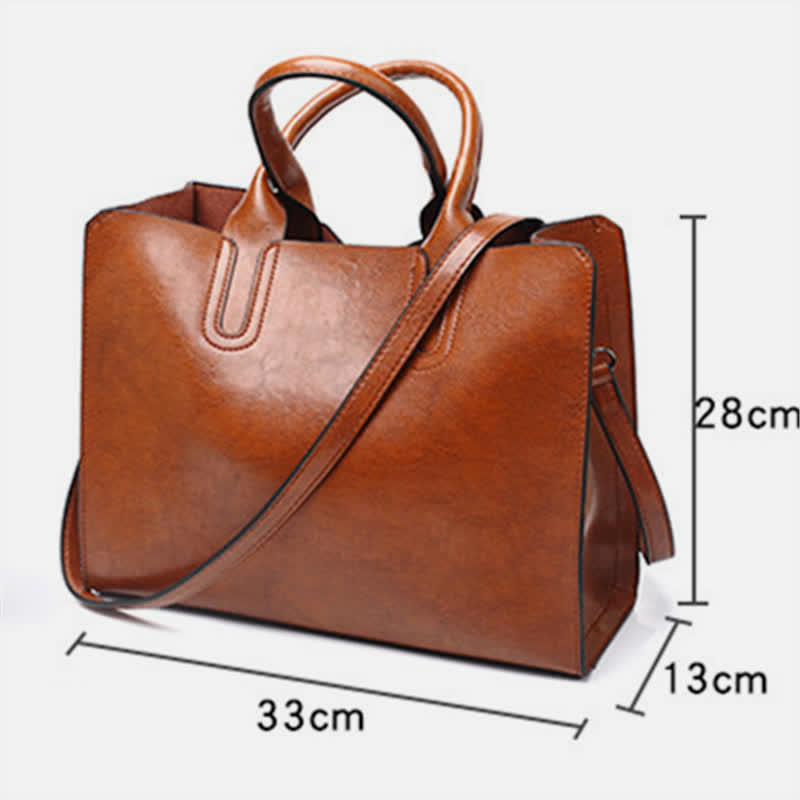 Business Tote Bag for Women Work Bag Casual Leather Handbag