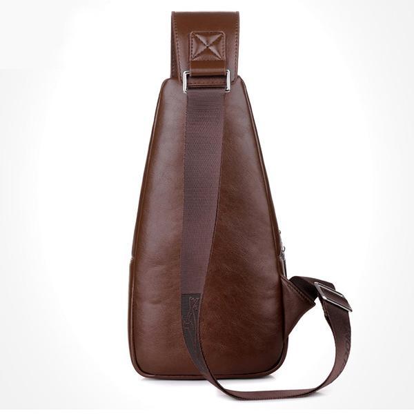 Limited Stock: Anti-theft Double Compartment PU Leather Sling Bag