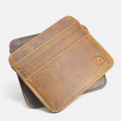 <Shipped within 24 hours> Minimalist Front Pocket Wallet Genuine Leather Card Holder