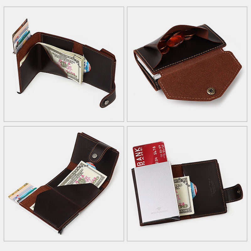 RFID Retro Card Holder Business Wallet