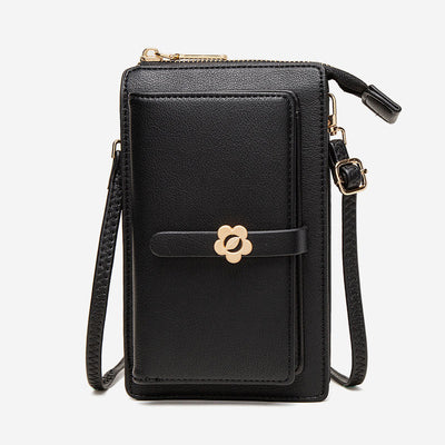 Lightweight Elegant Crossbody Phone Bag with Touchscreen Window