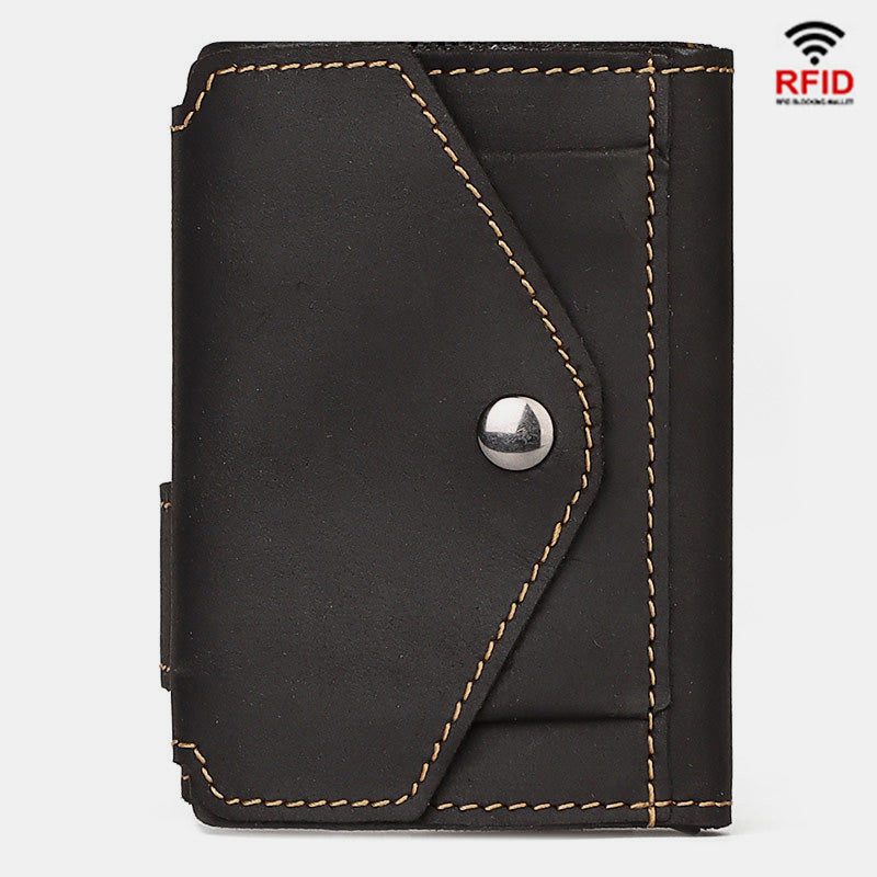 RFID Retro Card Holder Business Wallet