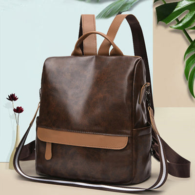 Women's Anti-theft Backpack Purses Multipurpose Leather Handbag Shoulder Bag Travel Bag