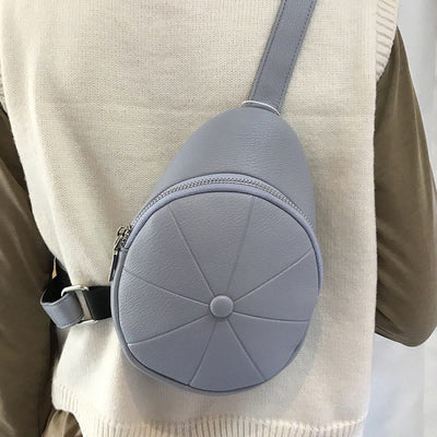 Round Pattern Sling Bag For Women Simple Crossbody Chest Bag