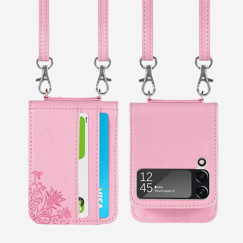 Samsung Galaxy Z Flip 3/4/5 Phone Case Crossbody Phone Bag Wallet