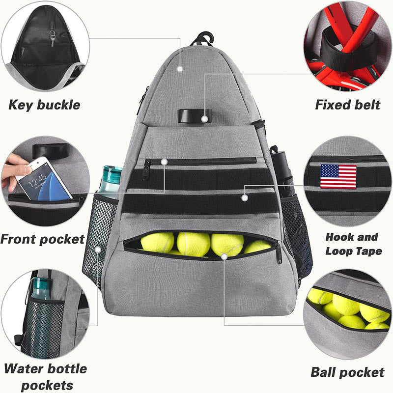 Padel Tennis Backpack Men Women Two Rackets Sports Bag