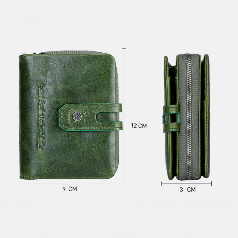 Genuine Leather Multifunctional Anti-theft Wallet