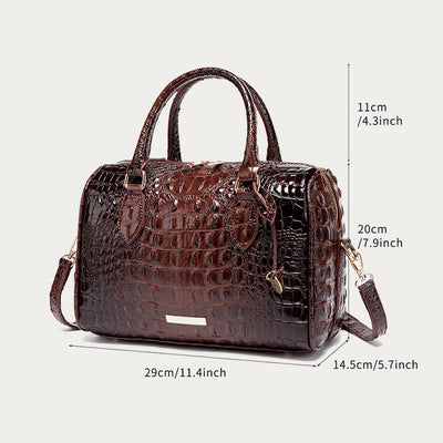 Tote For Women Travel Elegant Crocodile Pattern Crossbody Bag