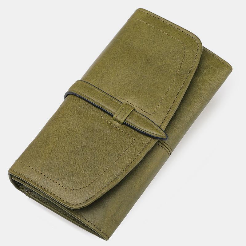 Large Capacity Vintage Genuine Leather Wallet