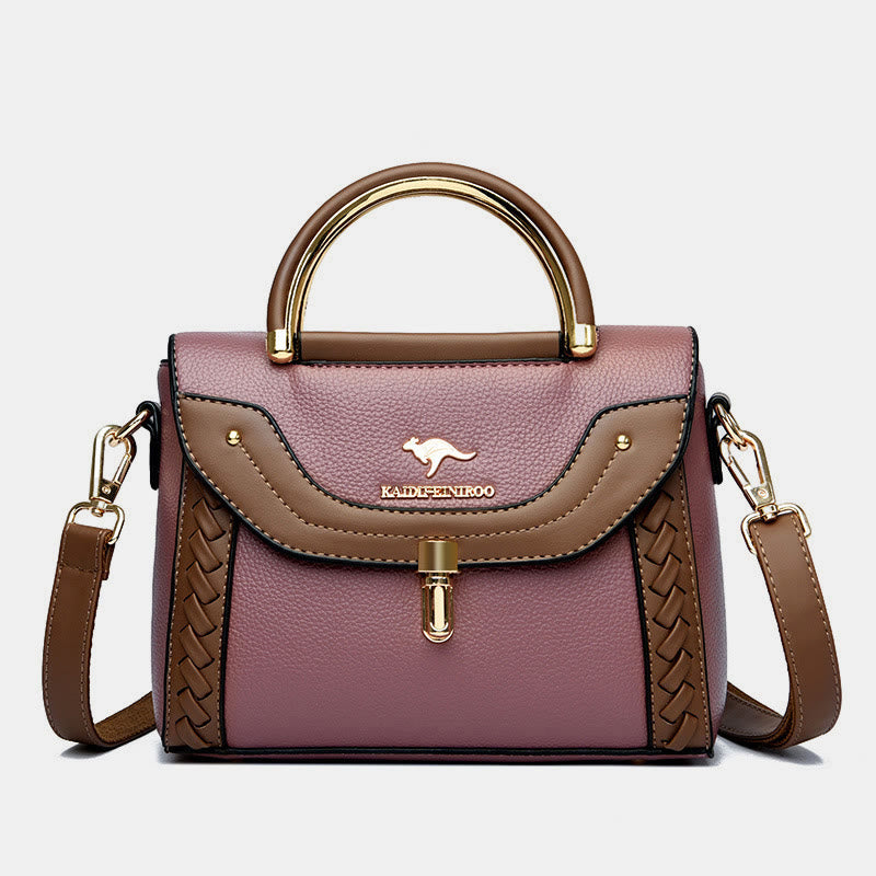 <Shipped within 24 hours> Women Buckle Leather Square Crossbody Bag