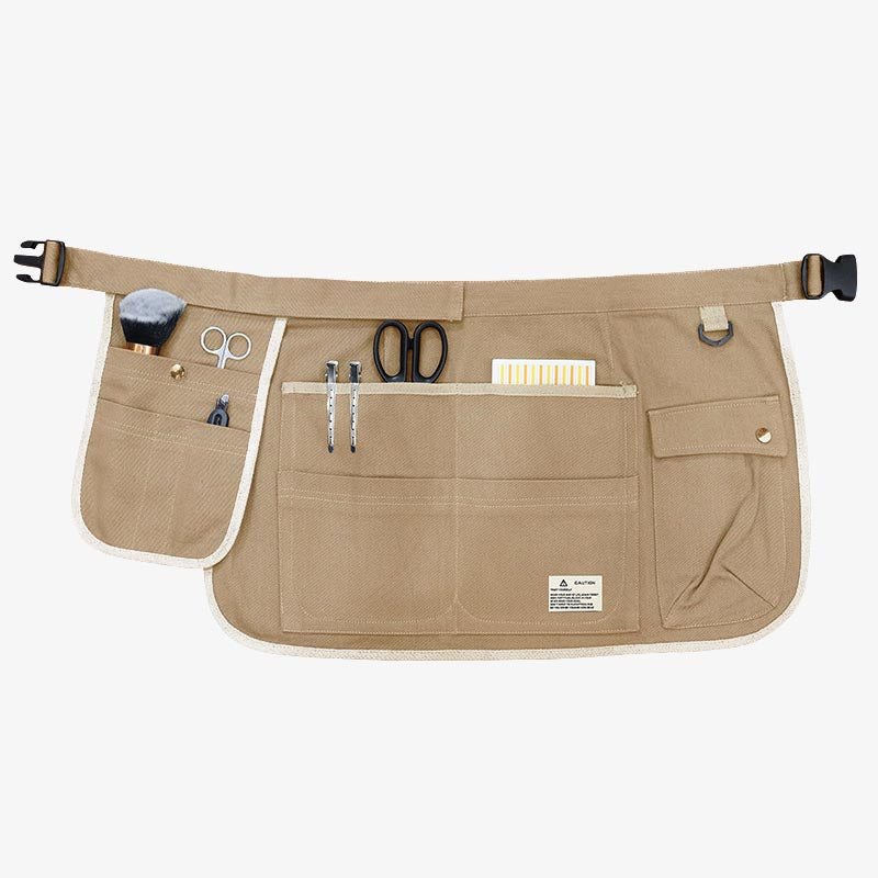 Women Men Multiple Pocket Short Apron Durable Canvas Tools Bag