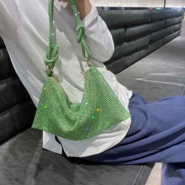 Shoulder Bag For Women With Diamond Sparkle Multiple Colors Handbag