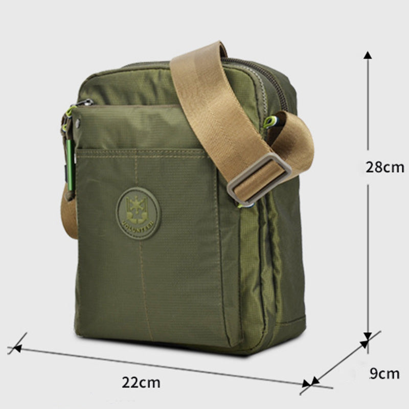 Waterproof Multifunctional Vintage Messenger Bag 