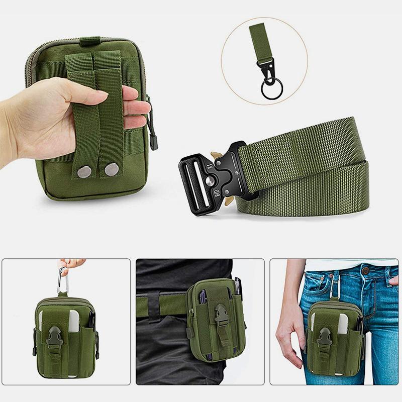 <Shipped within 24 hours> Mens Tactical Pouch EDC Purse Military Belt