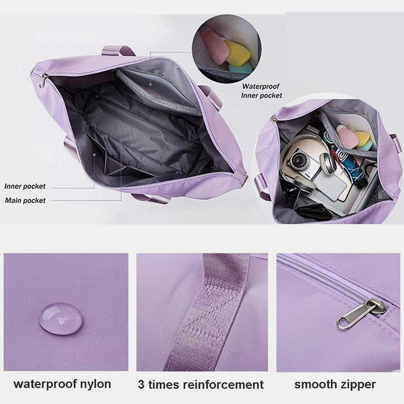 Waterproof Expandable Large Capacity Tote Travel Handbag