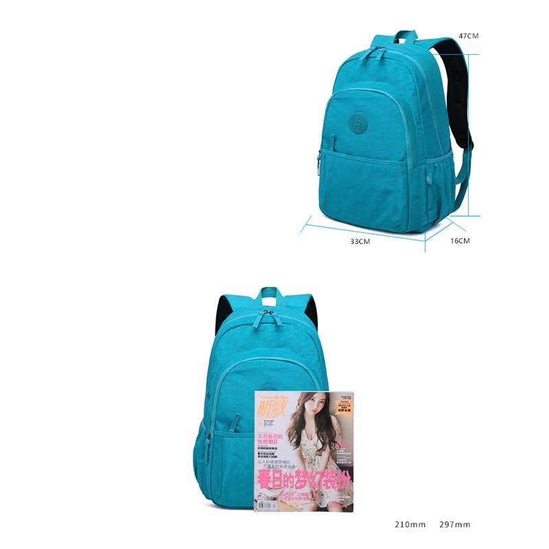 Lightweight Hinking Daypack Nylon Outdoor Travel Backpack for Women Girls