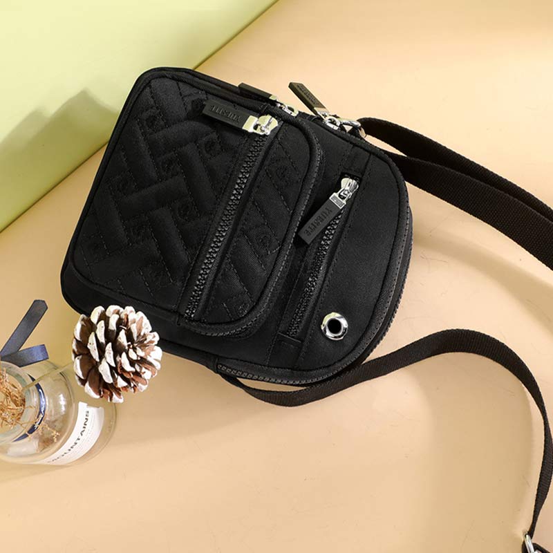 <Shipped within 24 hours> Multi-pocket Casual Nylon Purse Crossbody Bag