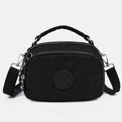 Limited Stock: Multi-Pocket Lightweight Nylon Crossbody Bag with Top Handle