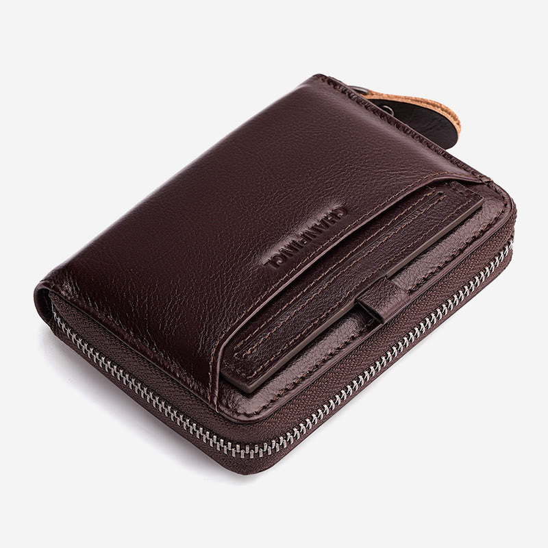 Wallet For Men Multiple Slots Vertical RFID Shopping Purse