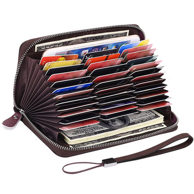 RFID Genuine Leather Card Wallet