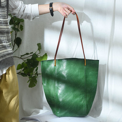 Handmade Tote Bag For Women Large Capacity Retro Simple Bag