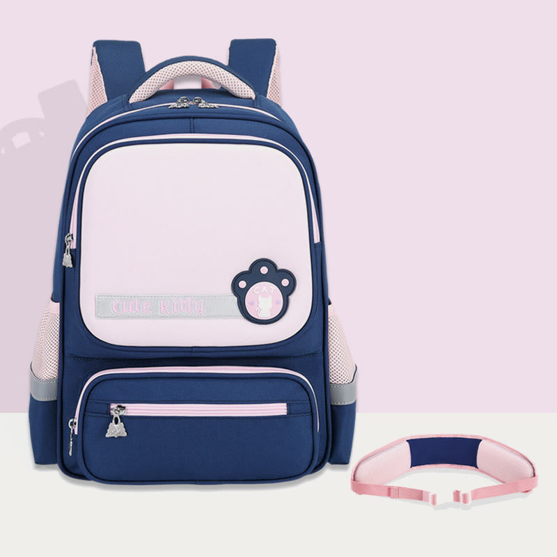 Backpack For Child Casual Cute Color Nylon Large Schoolbag