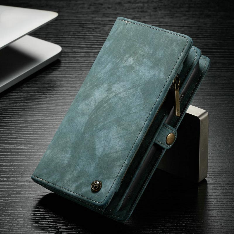 Retro Leather Wallet Phone Bag for iPhone with Multi-Slot