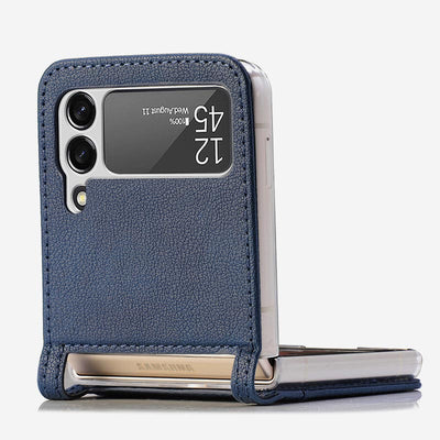 <Shipped within 24 hours> Samsung Z Flip 3 Leather Phone Case with Card Holder