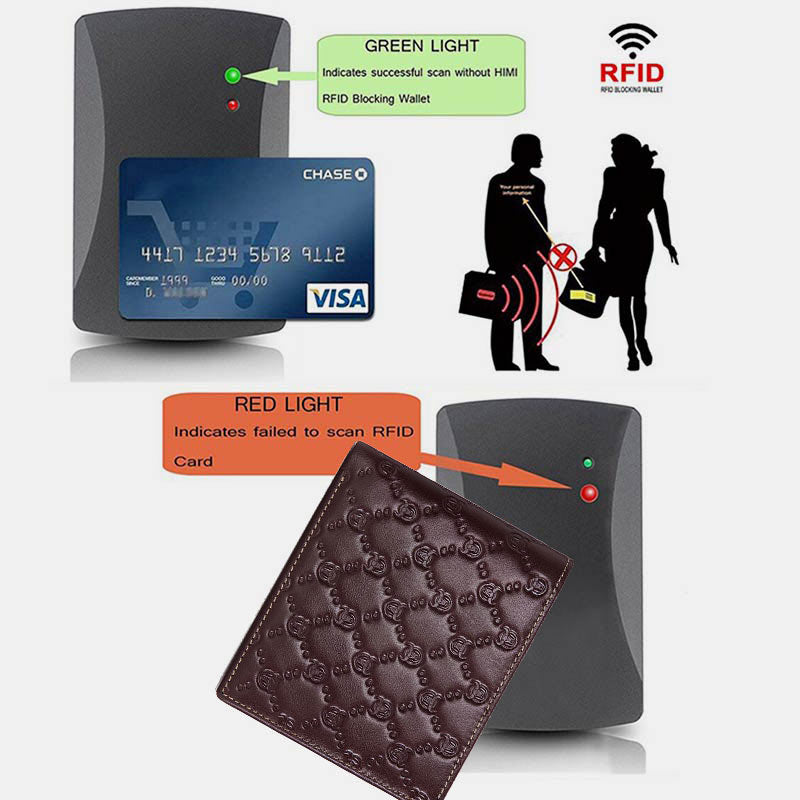 RFID Multi-slot Embossing Card Holder Elegant Wallet