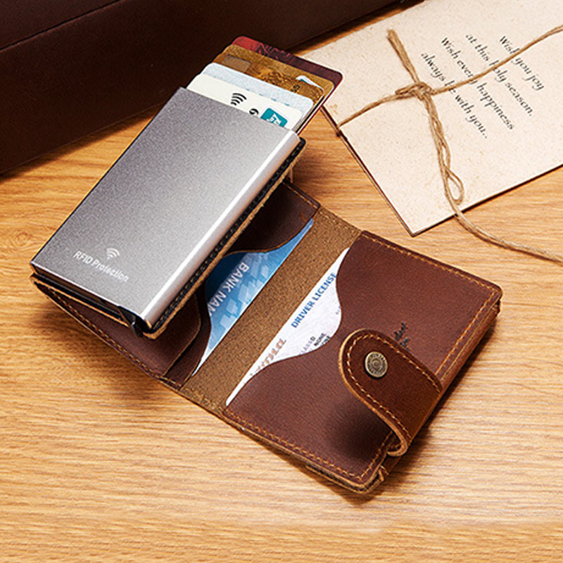 RFID Retro Card Holder Business Wallet