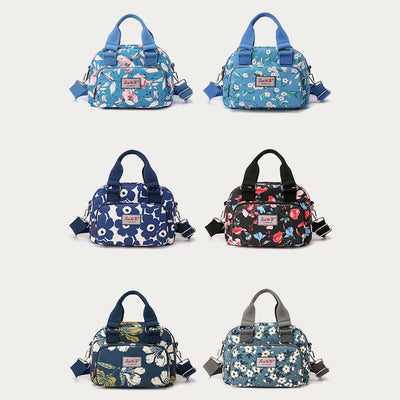 Nylon Crossbody Bag For Women Colorful Flower Printing Handbag