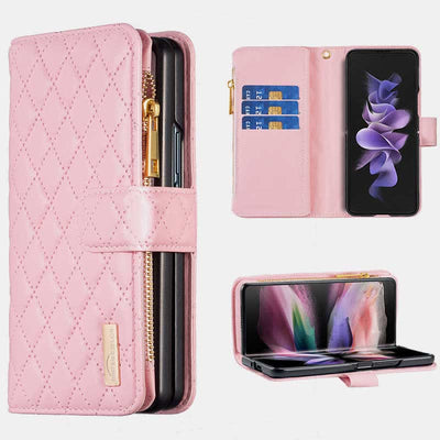 Unisex Luxury Leather Wallet Case Fits for Samsung Galaxy Z Fold 3 4 5 6