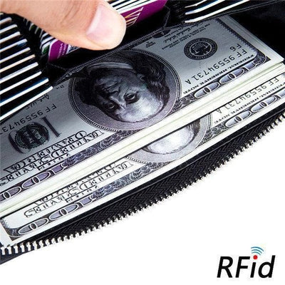 <Shipped within 24 hours> RFID Genuine Leather Card Wallet