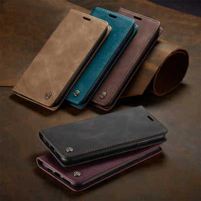 Leather Phone Case Phone Bag for iPhone Samsung with Card Holder Banknote Pocket