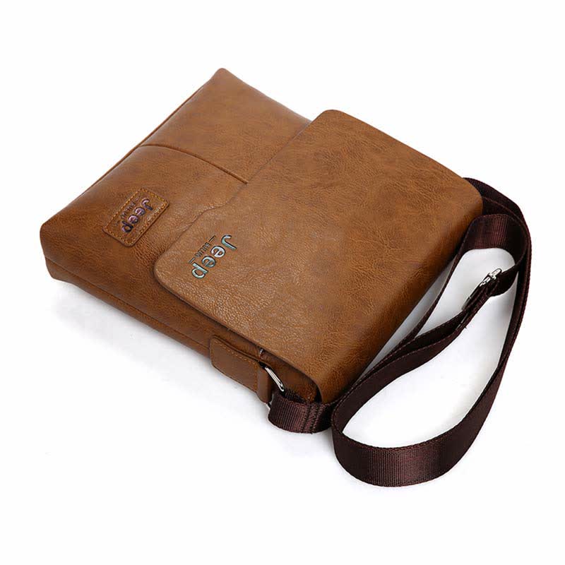 <Shipped within 24 hours> Sturdy Leather Satchel Ipad Messenger Bag with Wallet