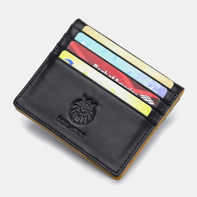 Bifold Front Pocket Leather Wallet for Men Slim RFID Blocking Wallet