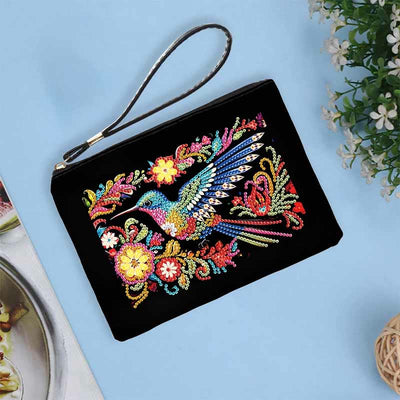 Hummingbird Diamond Wristlet Clutch DIY Diamond Art Painting Purses